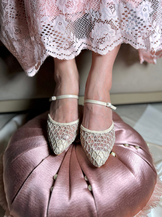 Mesh Glam Viral Heels