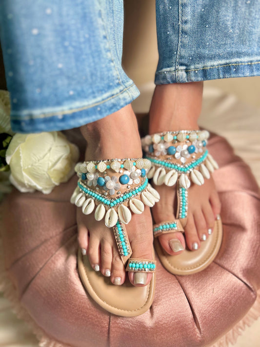 Seashell Cushioned Kolhapuri Sandal Stories