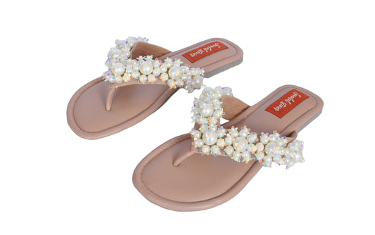 Pearl Blossom V-Flat Sandal Stories