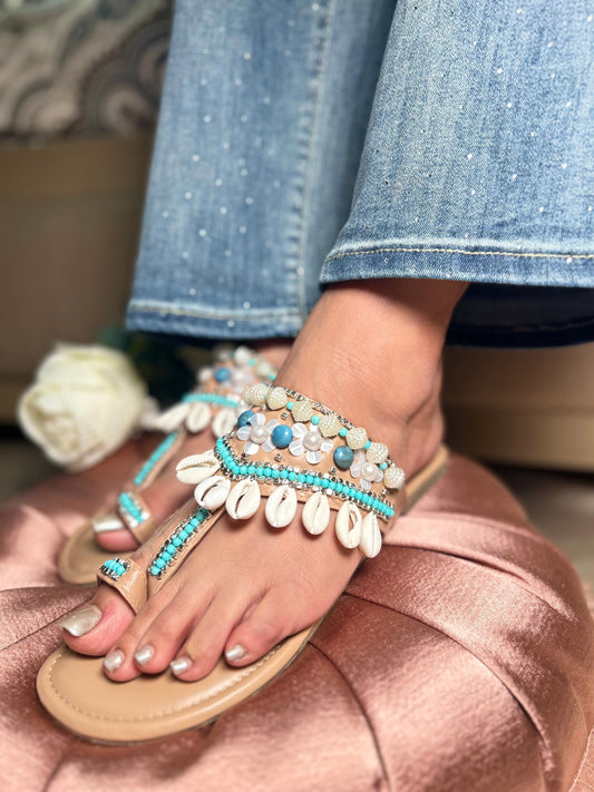 Seashell Cushioned Kolhapuri Sandal Stories