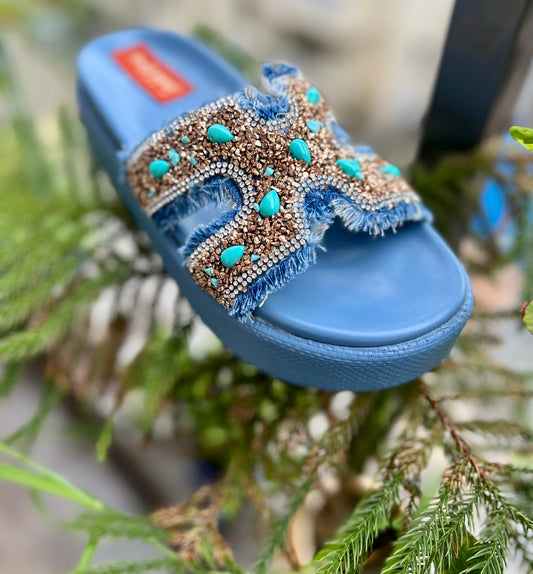 Denim Dream Wedges Sandal Stories