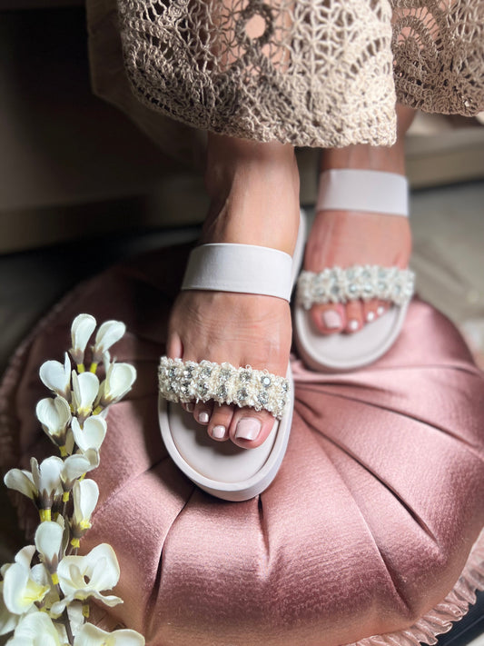 Pearl Blossom Flats Sandal Stories
