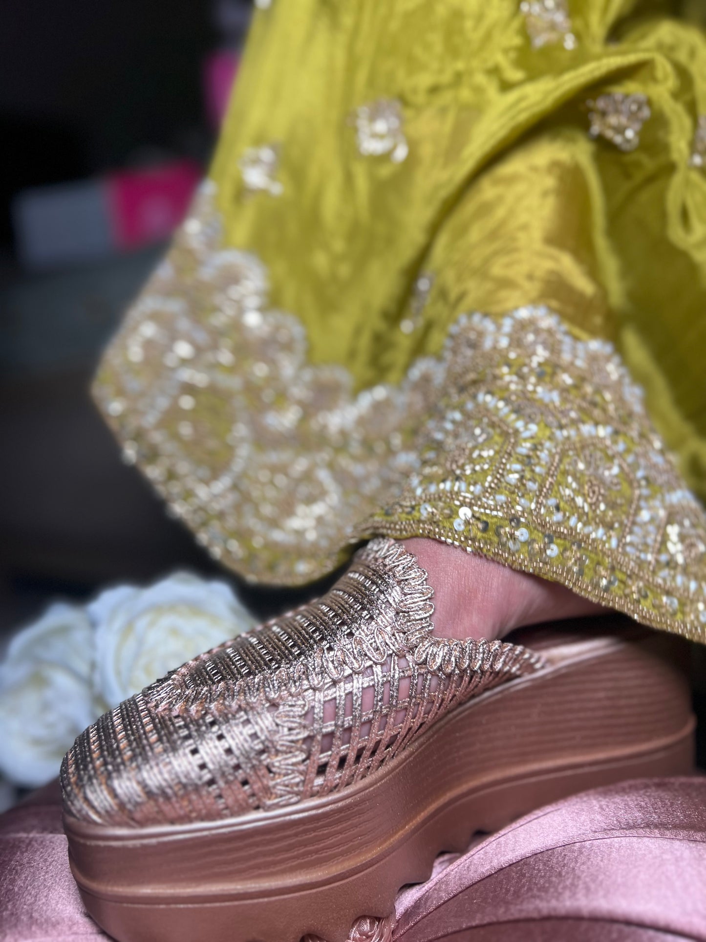 Rose Gold Wedding Wedge