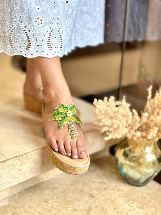 Tropical Tree Wedges Sandal Stories