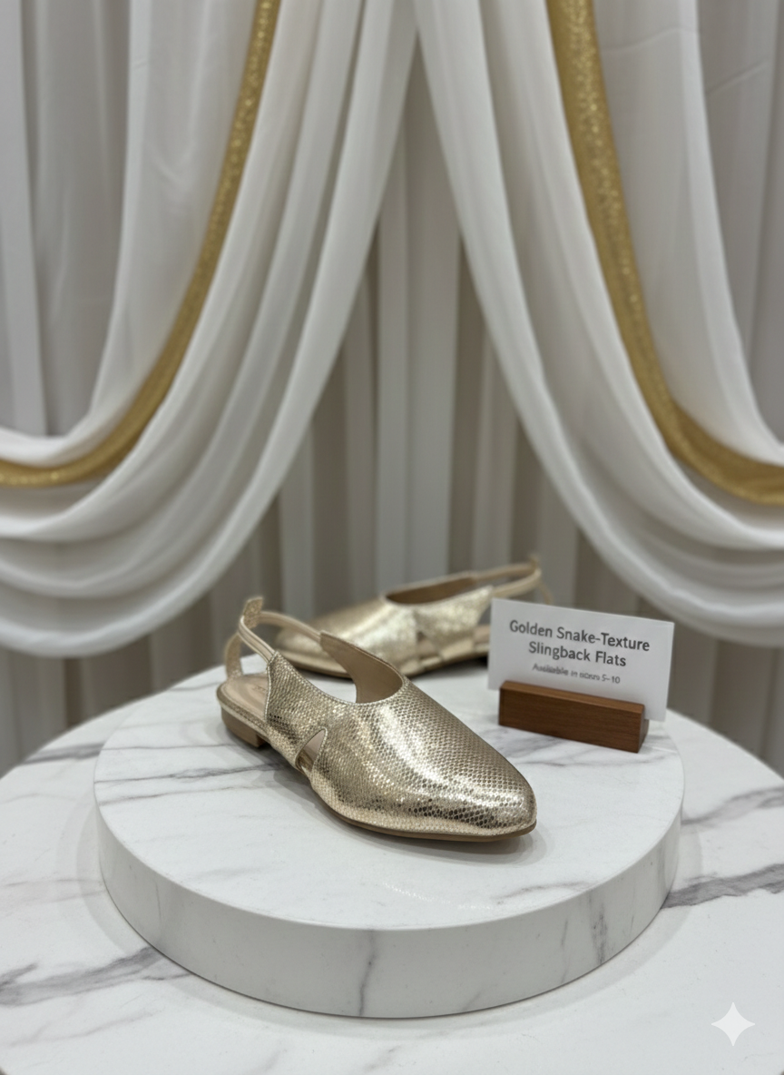 Luna Gleam Slingback Loafers