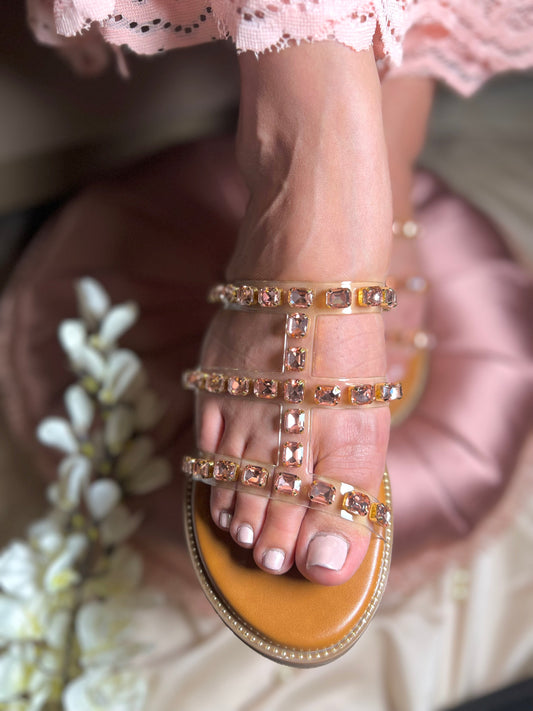 Embellished Strappy Flats Sandal Stories