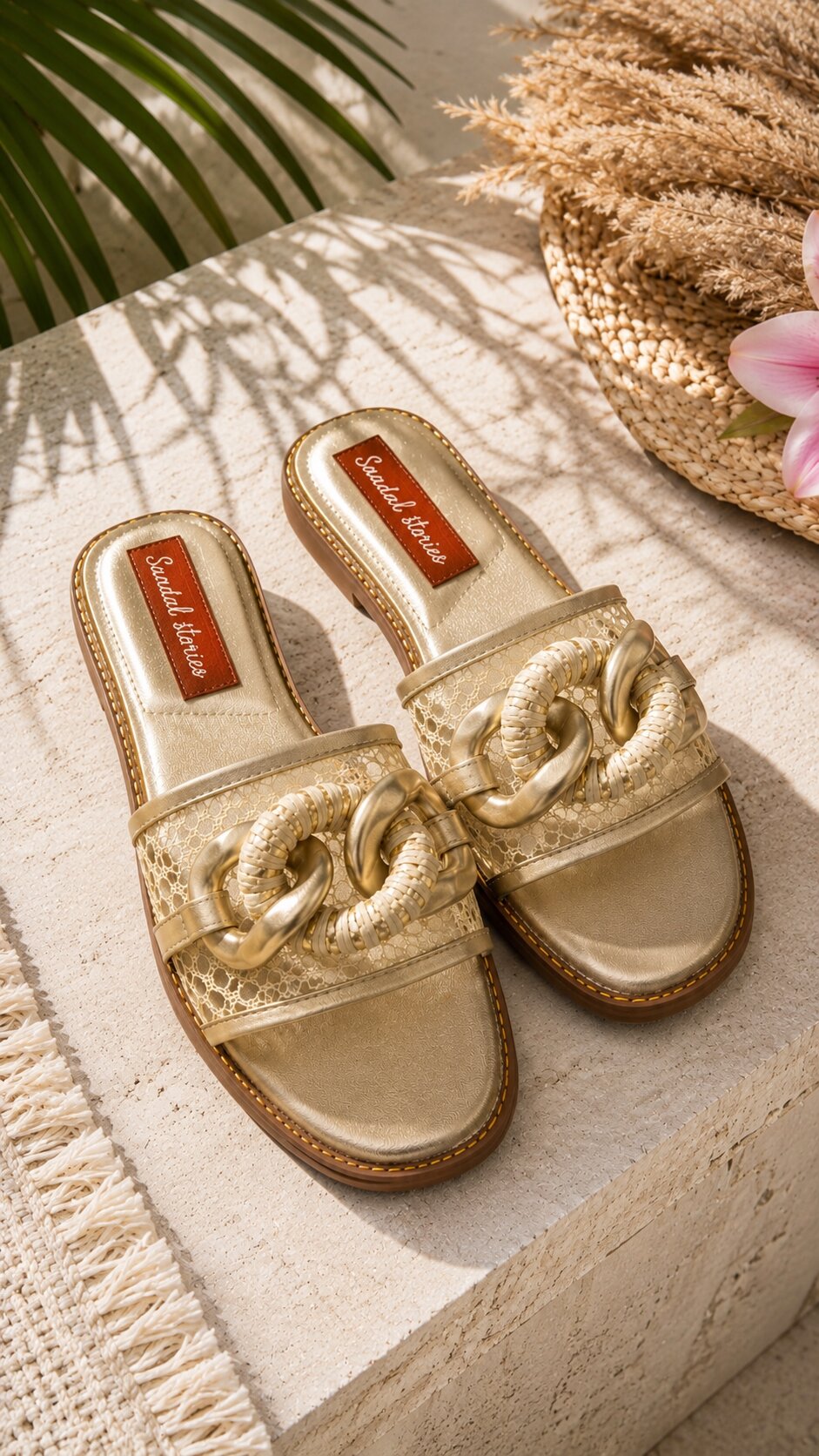Signature Chain Luxe Flats