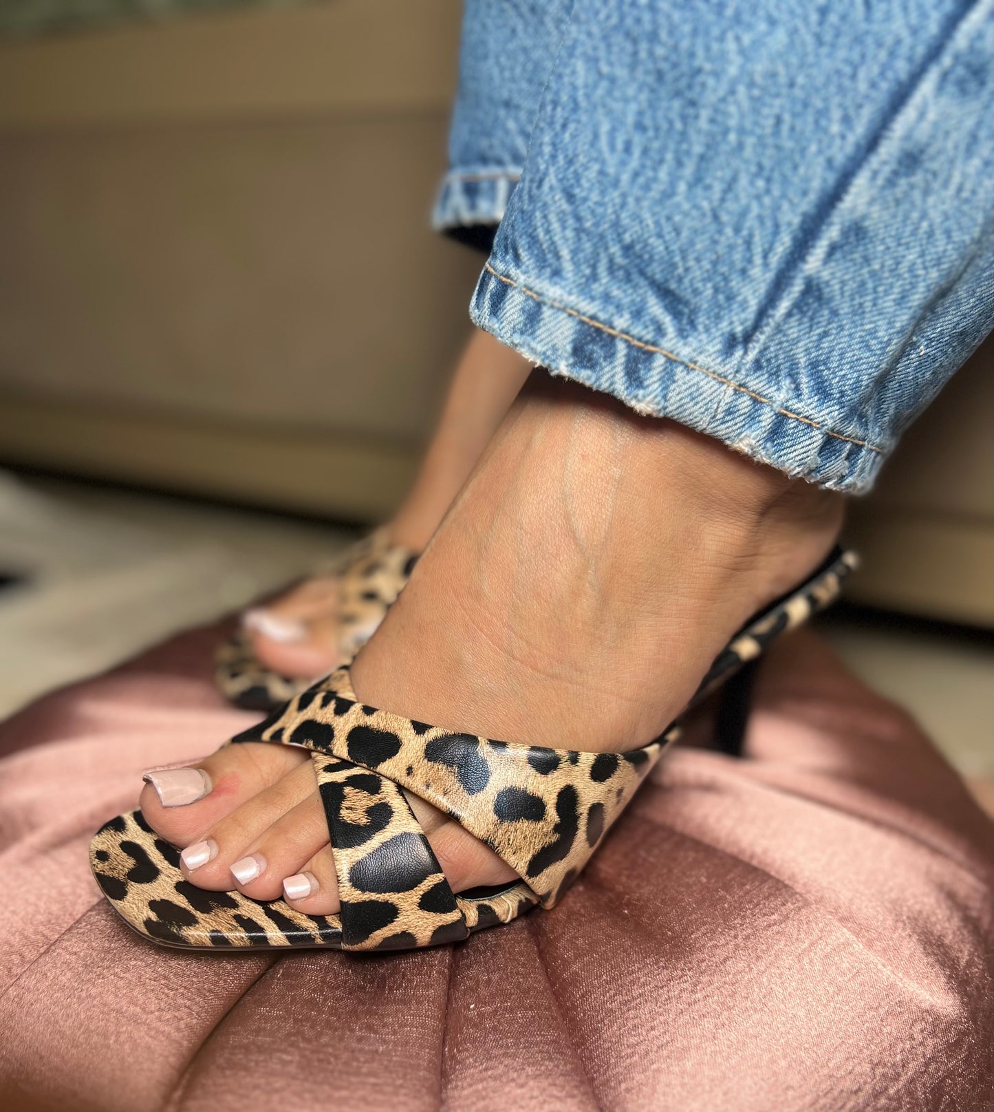 Leopard Luxe Crossover Heels