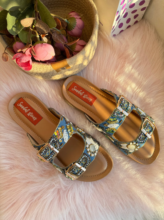 Denim Luxe Comfort Sandals with Doctor Sole Sandal Stories