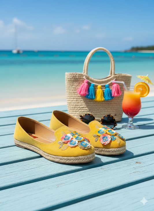 Mehfil Multi-Floral 3D Embellished Espadrilles