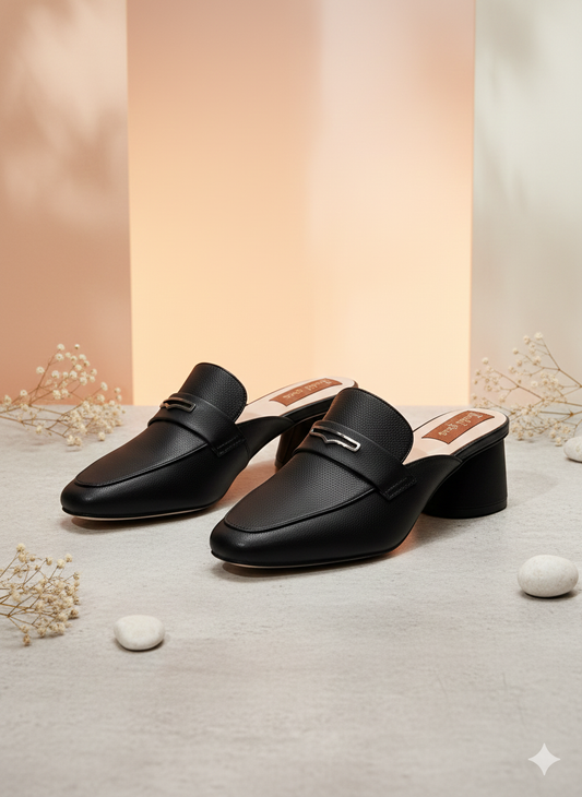 Essential Block Heel Mules