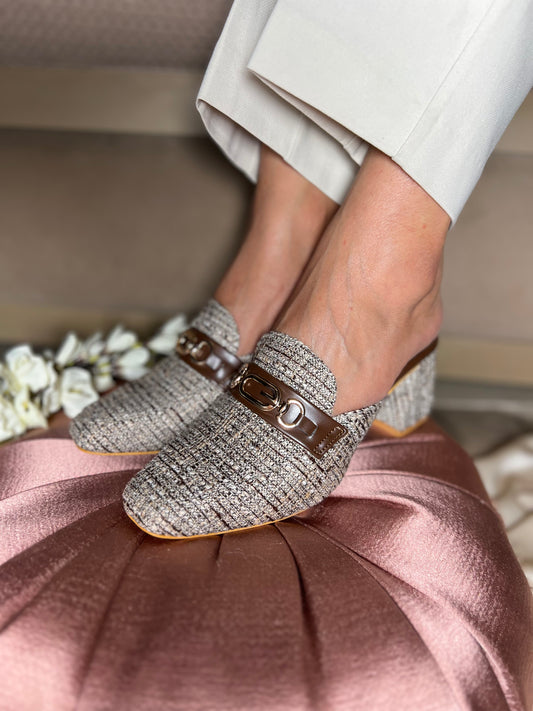 Cocoa Buckle Mules Heels | Supreme Comfort Heels