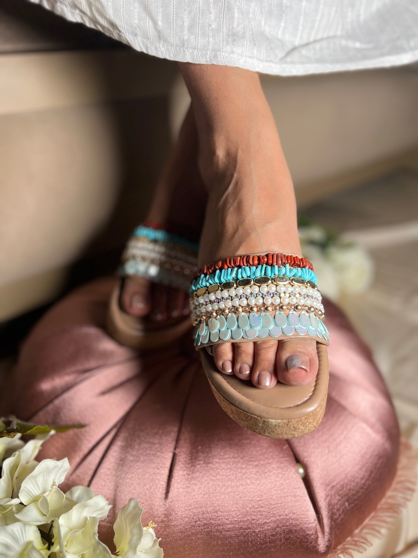 Gulbahaar Multi-Beaded Wedges