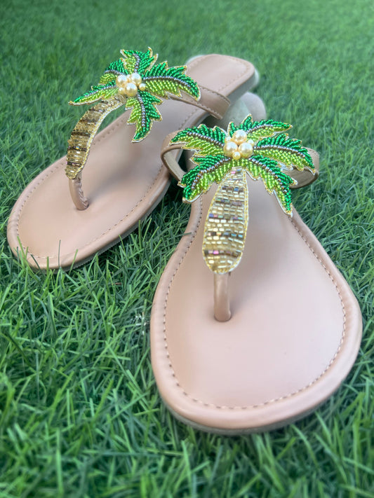 Palm Tree Paradise Flats Sandal Stories