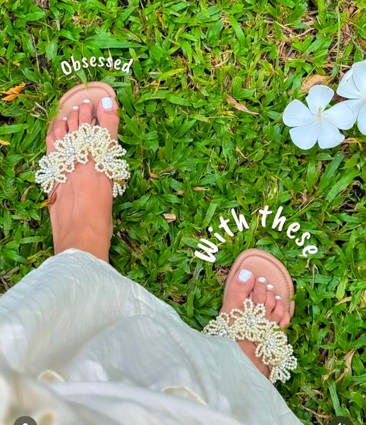 Pearl Blossom Flats Sandal Stories