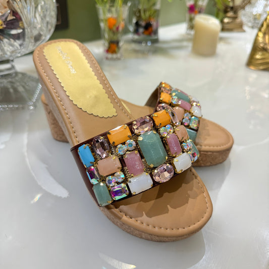 Solitaire Prism Luxe Wedges Sandal Stories