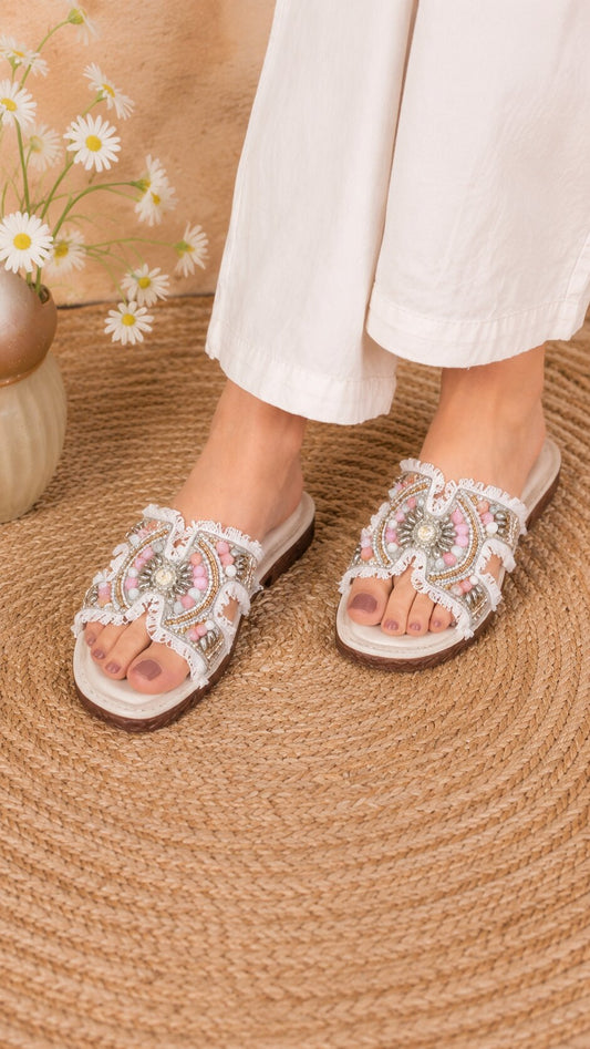 Moonlit Pearl Comfort Flats
