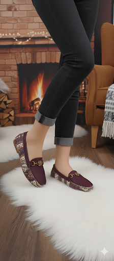 Heritage Maroon Winter Loafer