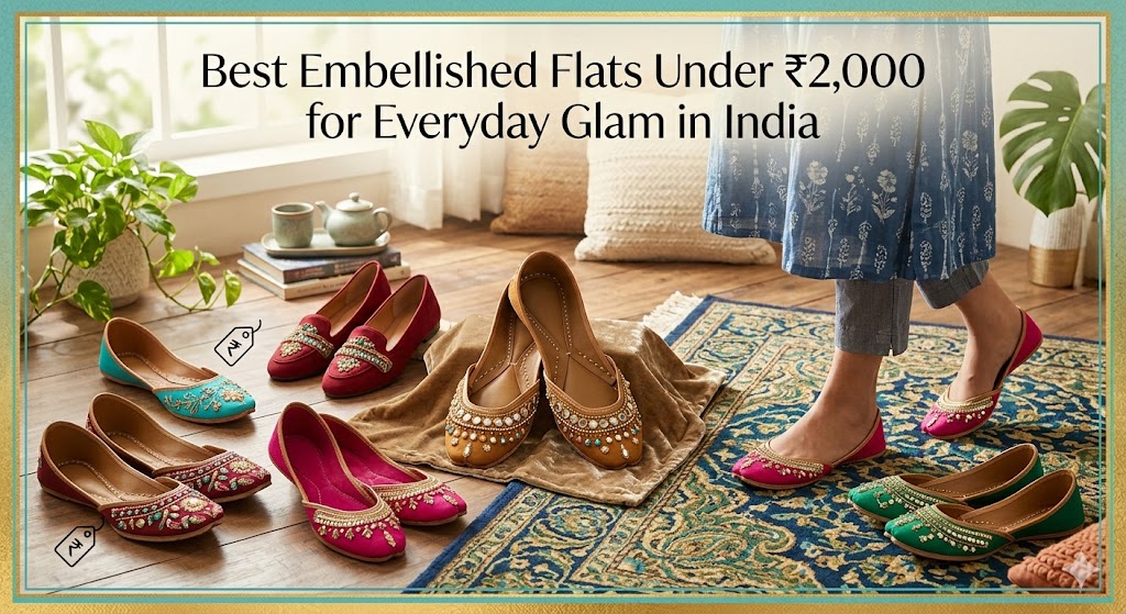 Embellished Flats Under 2000