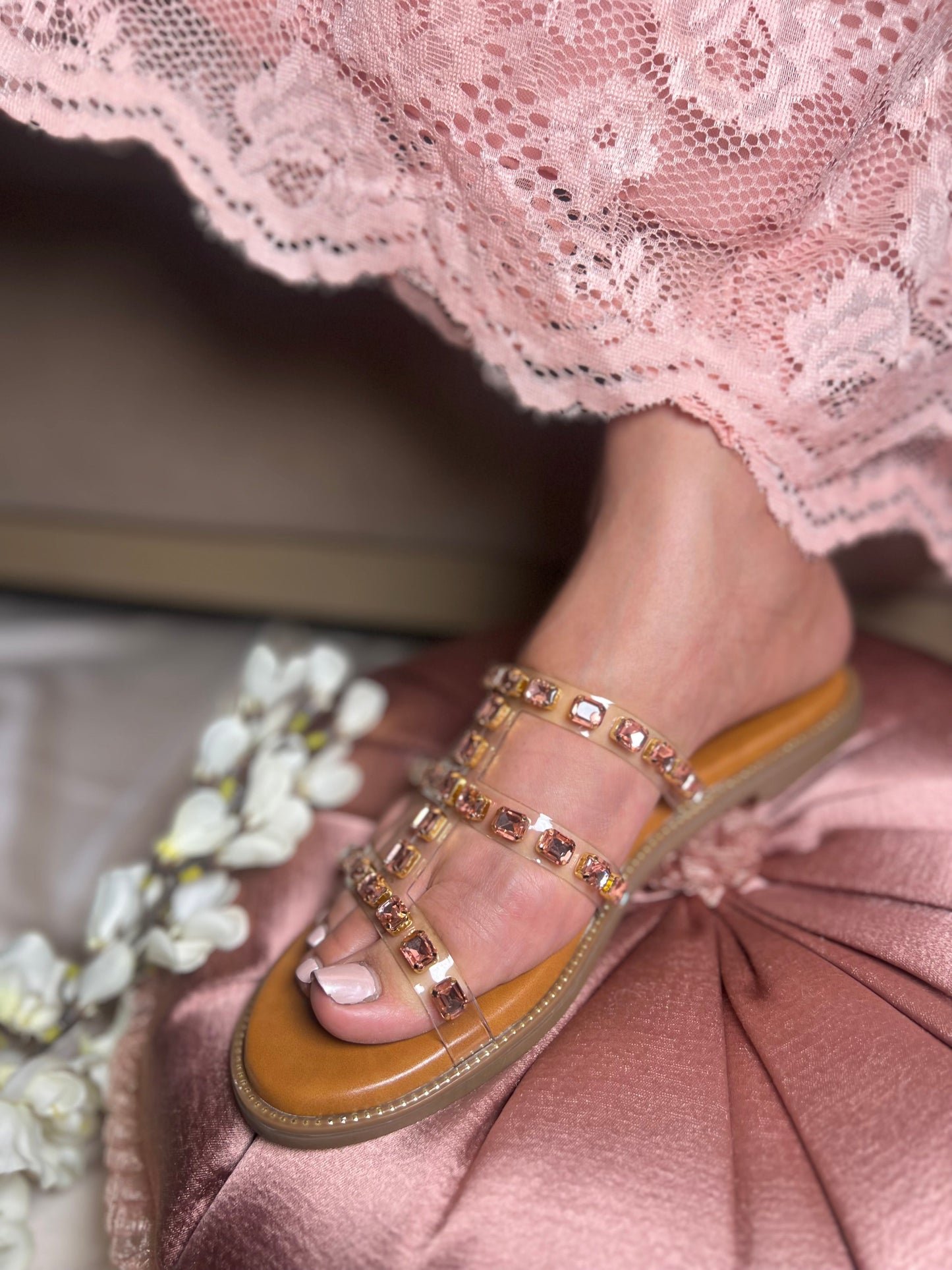 Embellished Strappy Flats Sandal Stories