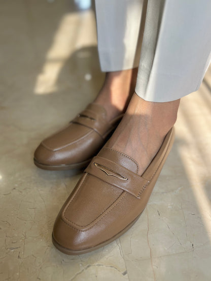 Beige Classic Loafers