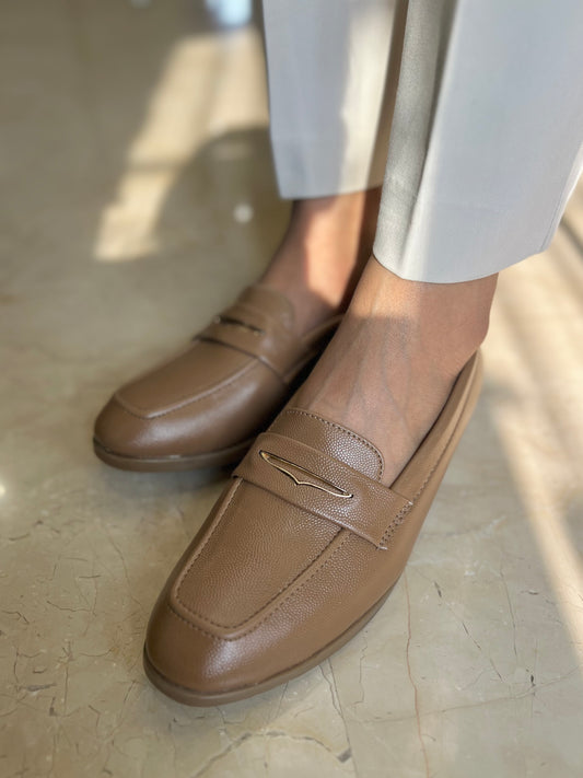 Beige Classic Loafers