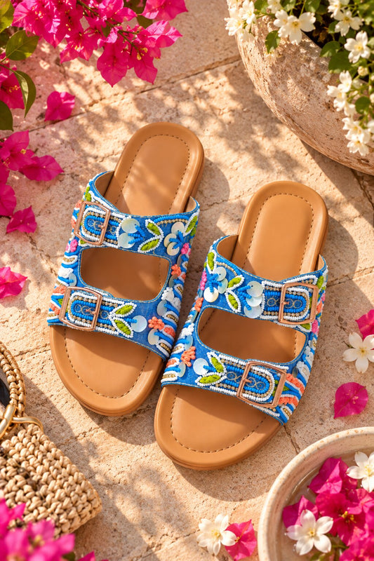 Coastal Bloom Embellished Doctor sole