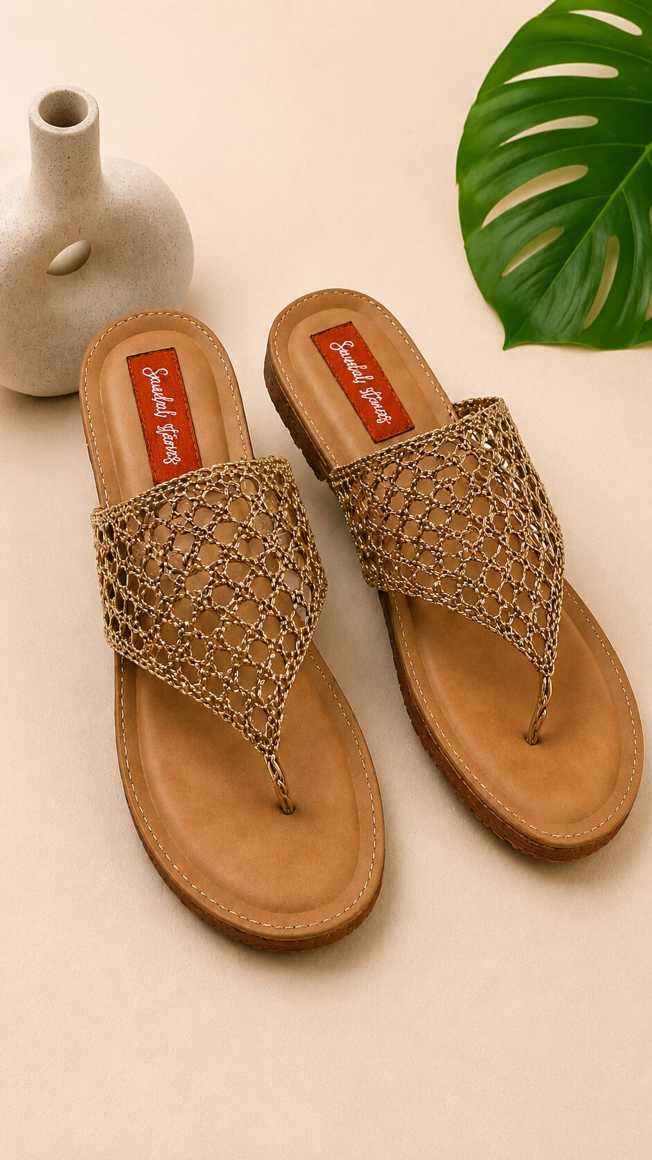 Golden Ivy Comfort Flats