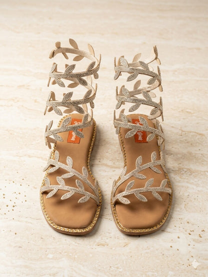 Leafy Sparkle Spiral Flats