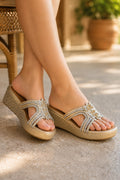 Champagne Flutter Wedges | 1.5 Inches