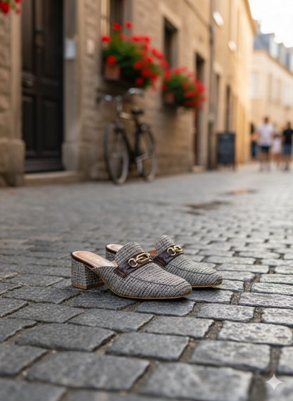 Cocoa Buckle Mules Heels | Supreme Comfort Heels