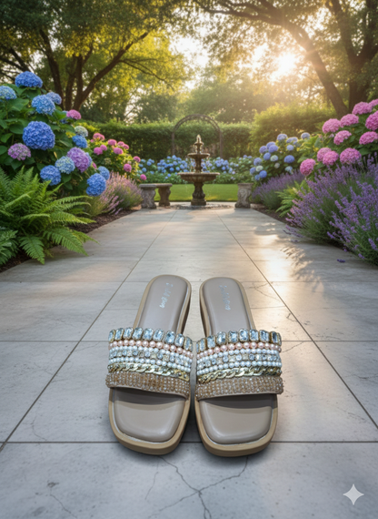 Sitara Aura Chain Comfort Wedges