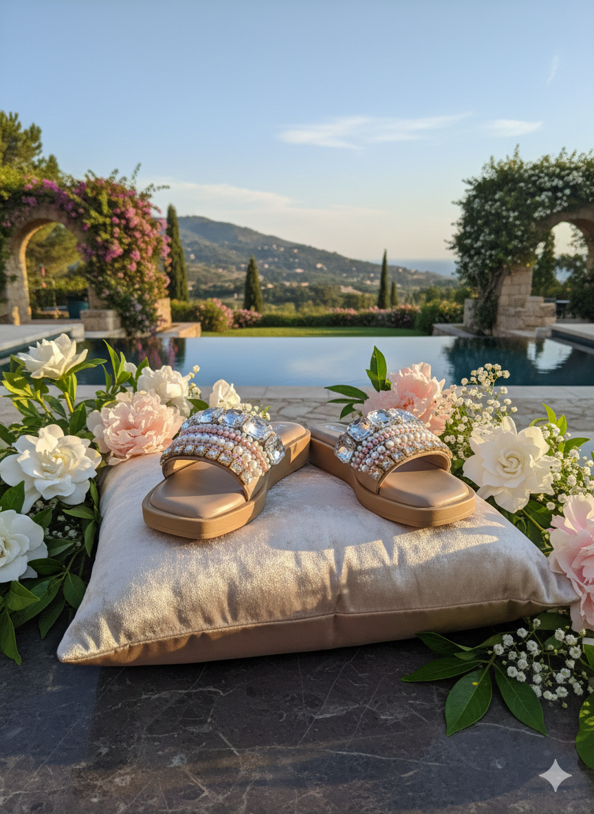 Sitara Pearl Aura Comfort Slides