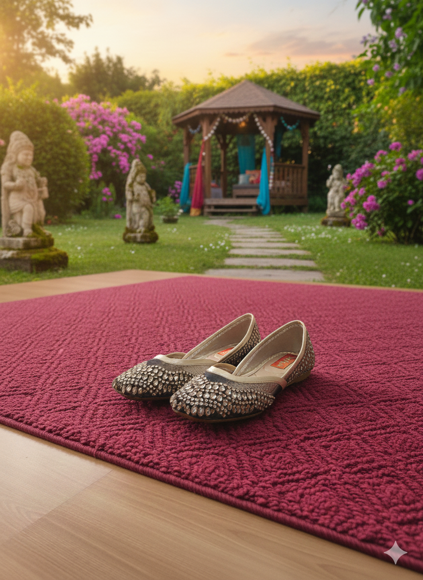 Sheer Zardosi Mesh Juttis