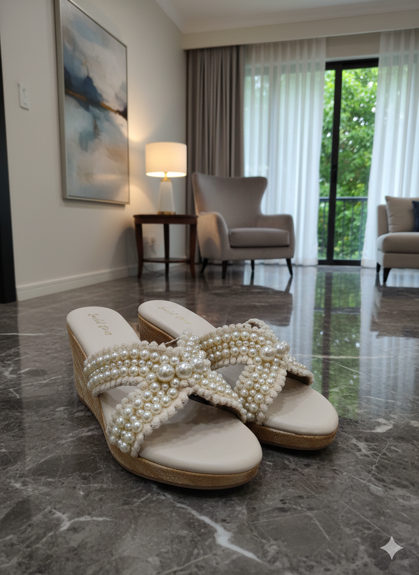 Aurora Ivory Pearl Heels