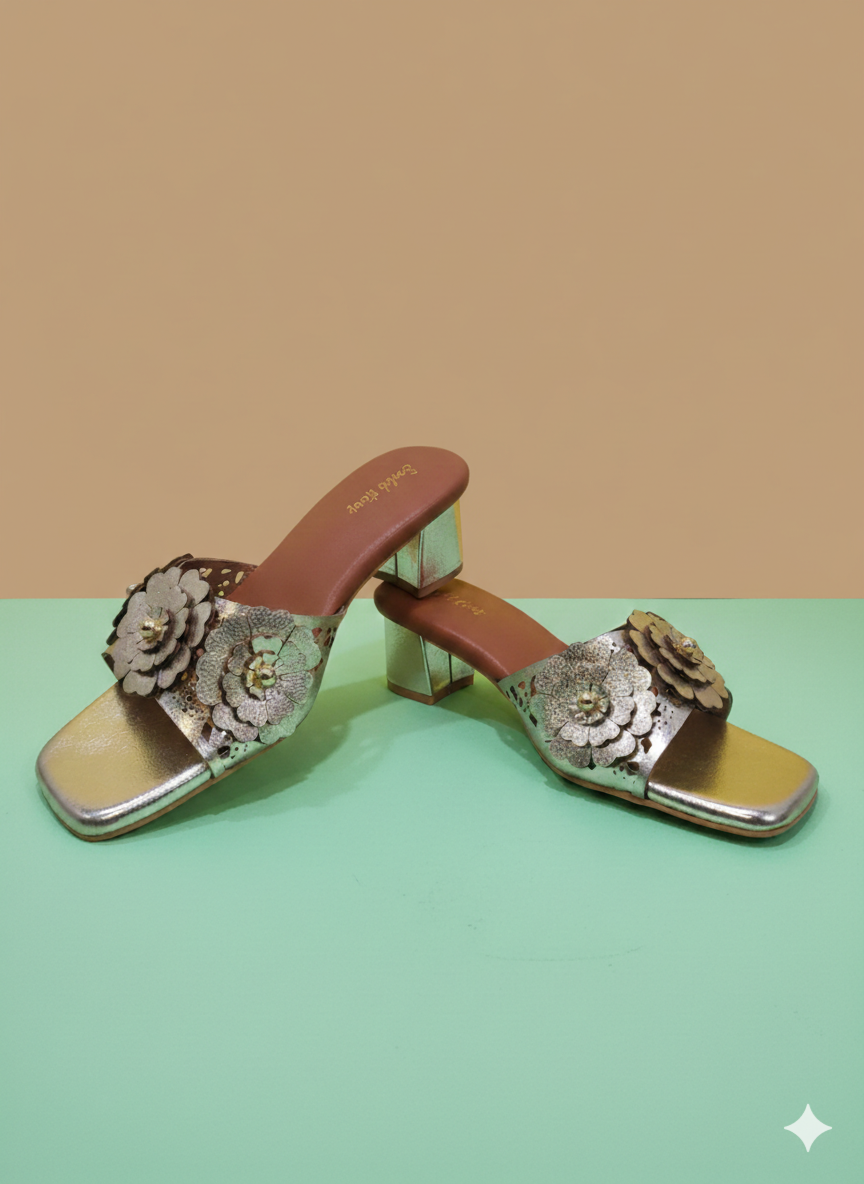 Livia Bloom Block Heels