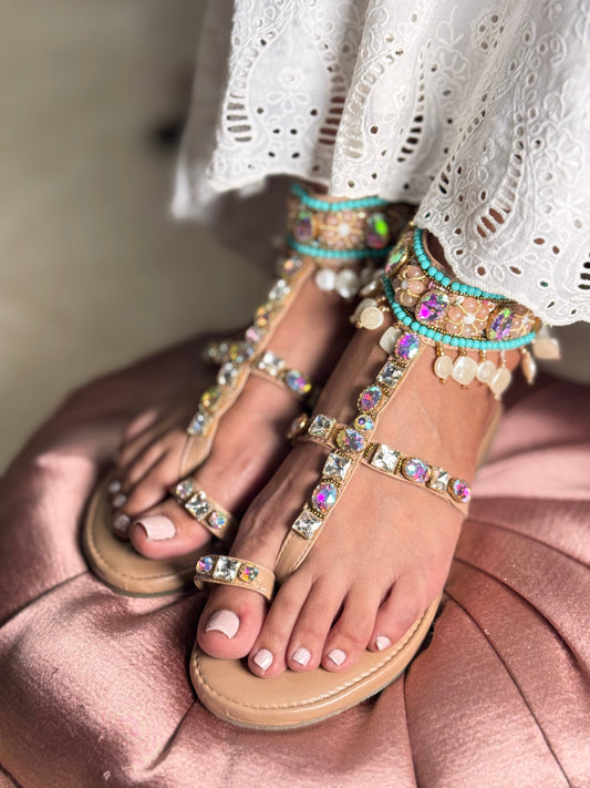 Sitara Shine Tie-up Flats Sandal Stories