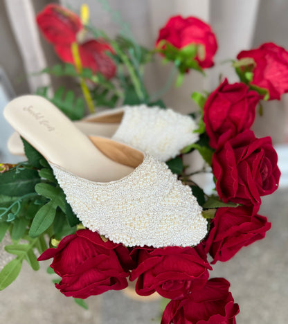 Pearl Embellished Mules Sandal Stories