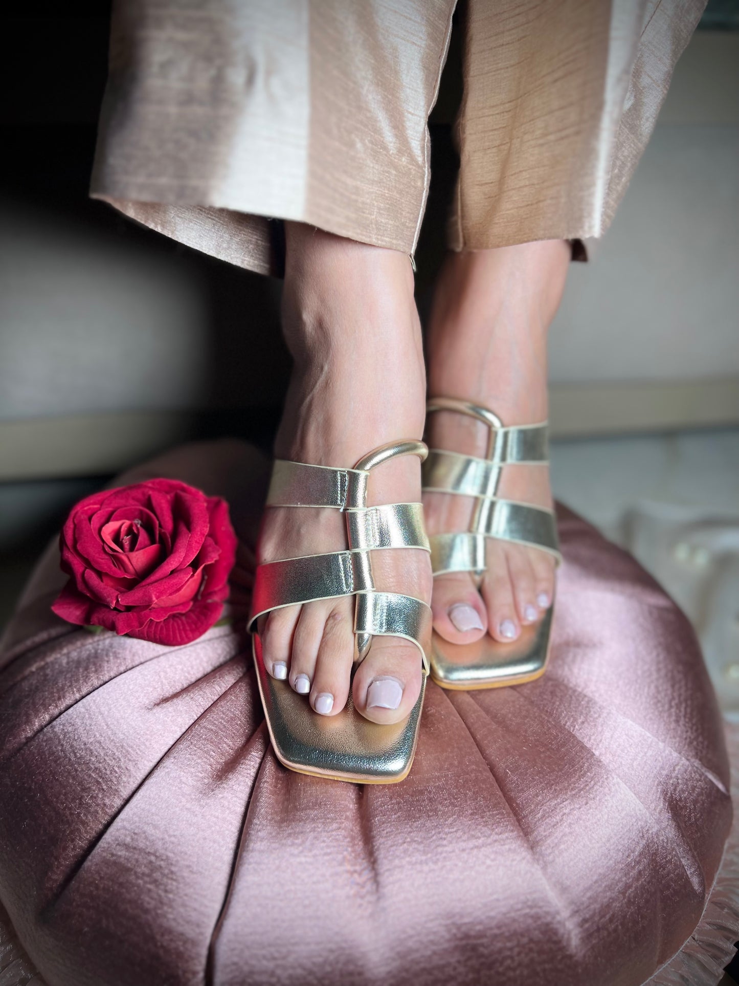 Gold Radiance Heels