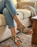 Denim Luxe Comfort Sandals with Doctor Sole