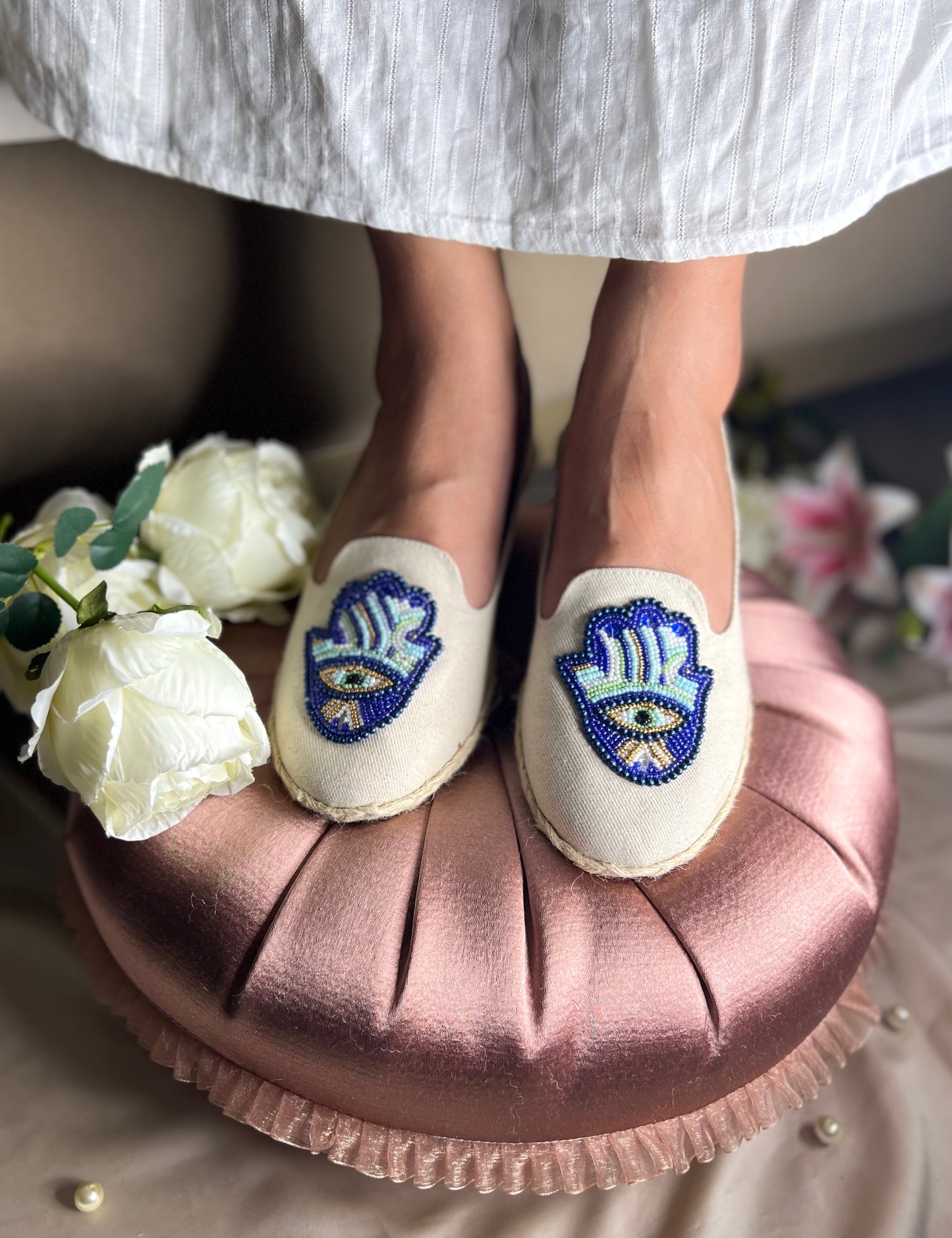 Evil Eye Handcrafted Espadrilles