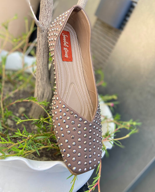 Studded Mocha Brown Moccasin