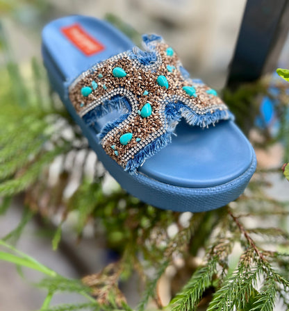 Denim Dream Wedges Sandal Stories