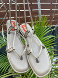 Olive Oasis Tie-Up Flats