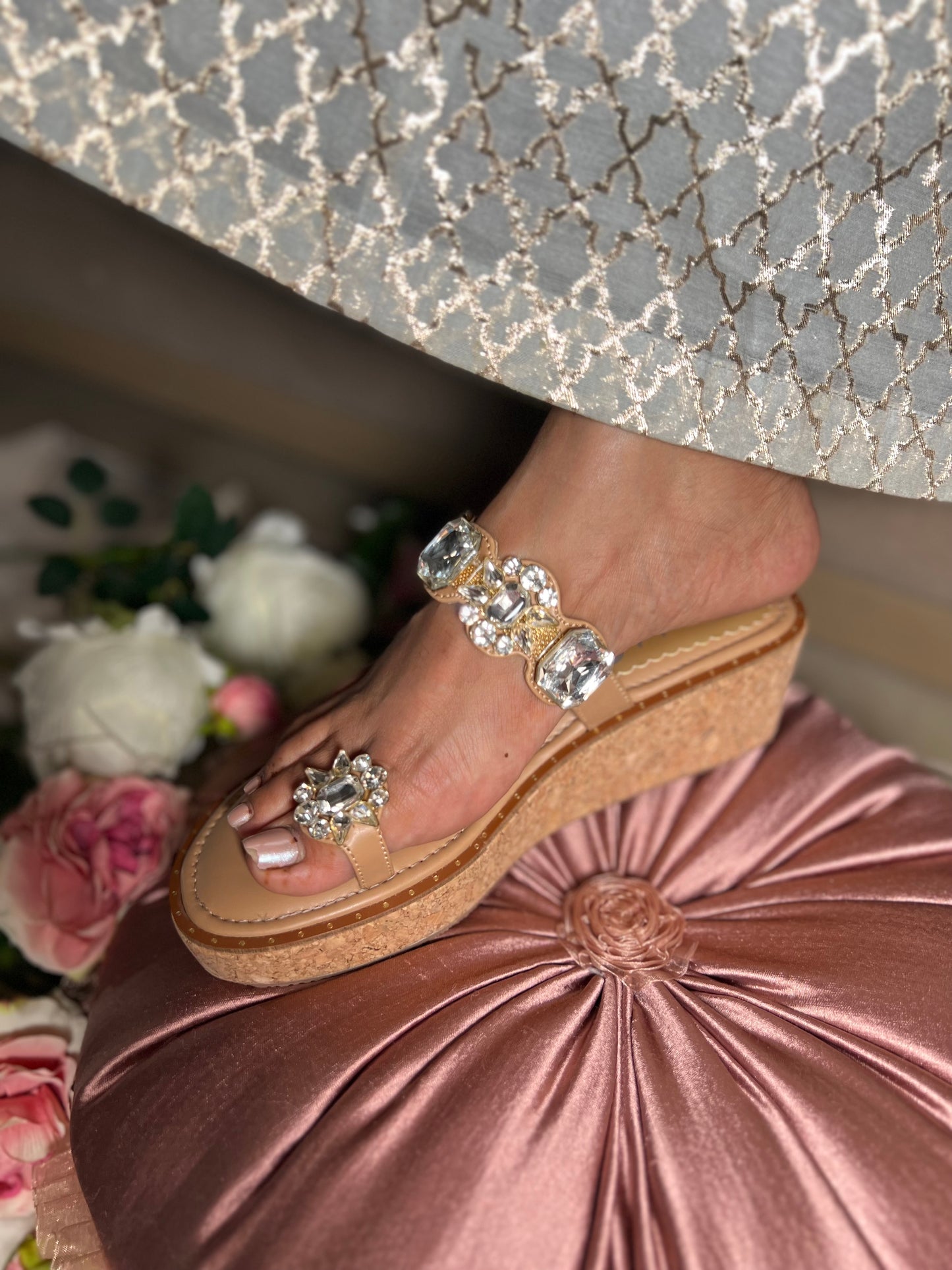 Aurora Crystal Gem Wedges