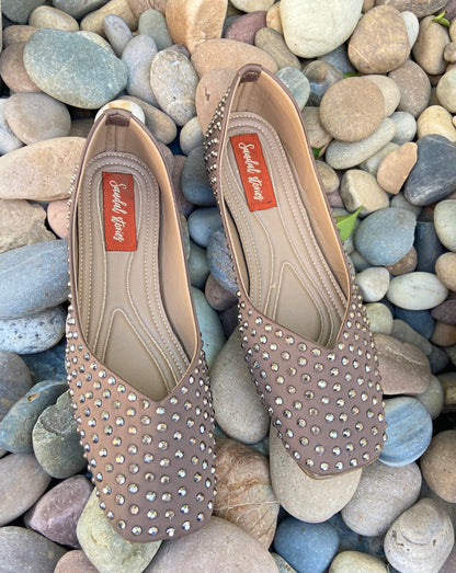 Studded Mocha Brown Moccasin