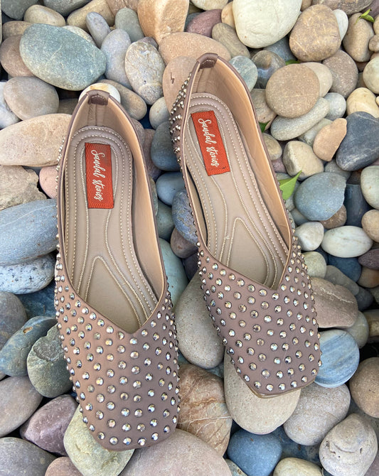 Studded Mocha Brown Moccasin