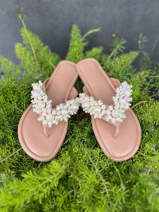 Pearl Blossom V-Flat Sandal Stories