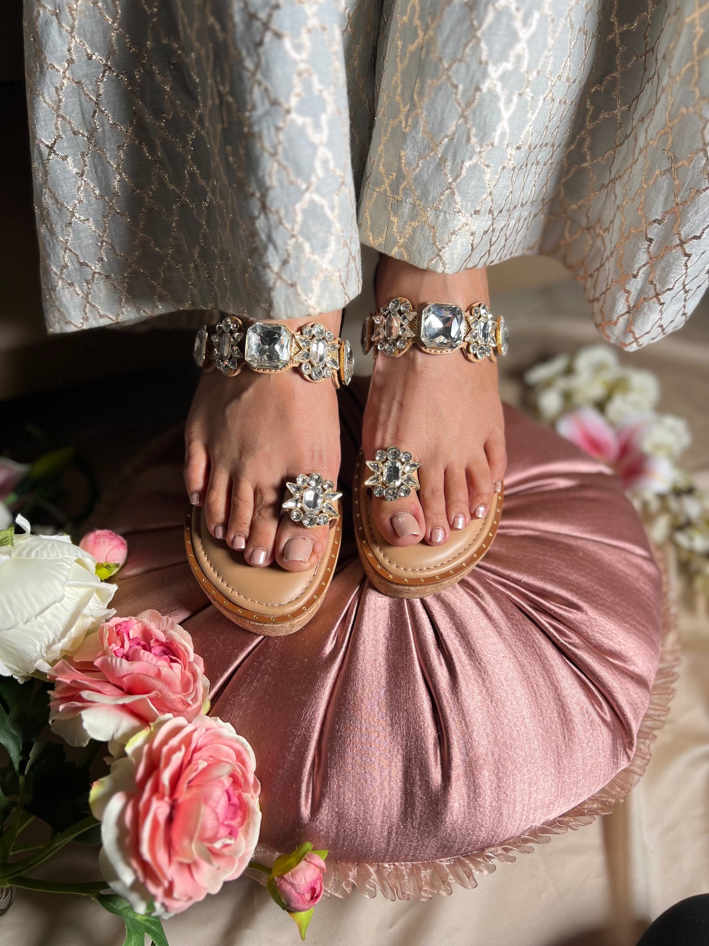 Aurora Crystal Gem Wedges