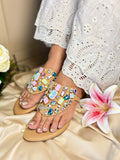 Noor Rainbow Diamond Flats Sandal Stories